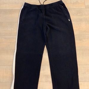 Striped polo sweatpants